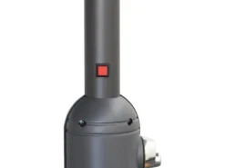 Sonnenschirm Wando Ø 270 cm Grau mit Kurbel und LED-Beleuchtung* Sale