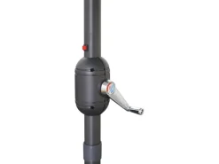 Sonnenschirm Wando Ø 270 cm Grau mit Kurbel und LED-Beleuchtung* Sale