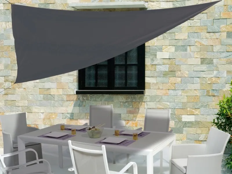 Sonnensegel|Sonnensegel dreieckig 360 cm x 360 cm x 500 cm