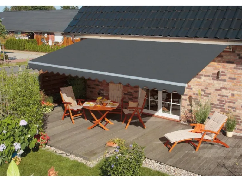 Spettmann Markisen|Gelenkarmmarkise Star Fix B 400 cm x T 300 cm Grau