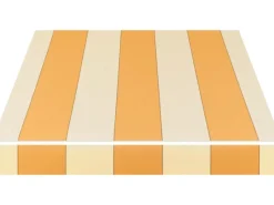 Kassettenmarkise VC 1000 500 x 300 cm Beige-Orange-Gestr. Gestell Weiß*Spettmann Sale