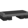 SPORTNOW Fitnessgeräte|Aerobic-Stepper PE Grau 77L x 36B x 10,5/15,5/20,5H cm