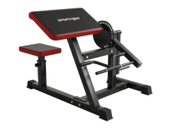 Beinstrecker Stahl Kunstleder Schwarz 105L x 95B x 80H cm*SPORTNOW New