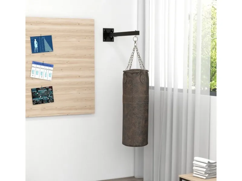 Boxsackhalterung für Zuhause Stahl Schwarz 80L x 17B x 48H cm*SPORTNOW Sale