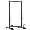 SPORTNOW Sportgeräte|Fitnessgeräte|Dip Barren Dip Station Stahl Schwarz 65L x 63B x 93-117H cm