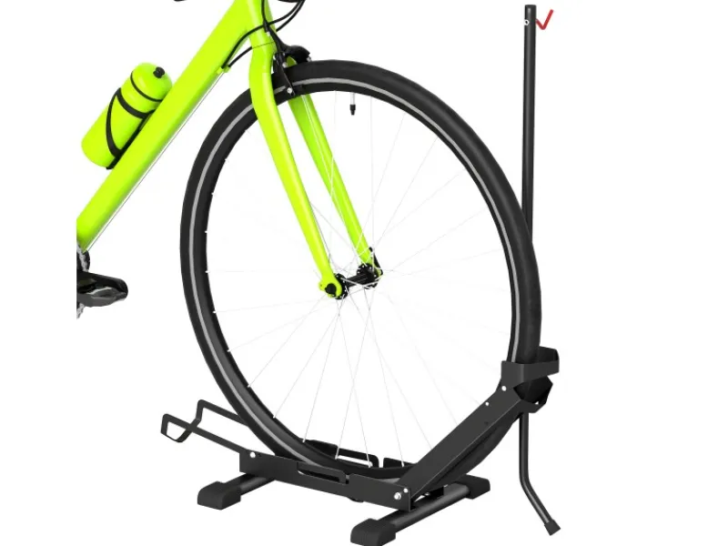 Fahrradständer Stahl Kunststoff Schwarz 75L x 41B x 71 81H cm*SPORTNOW New