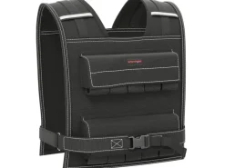 SPORTNOW Fitnessgeräte|Gewichtsweste Oxford-Stoff Metall  Schwarz 50L x 40B cm