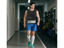 SPORTNOW Fitnessgeräte|Gewichtsweste Oxford-Stoff Metall  Schwarz 50L x 40B cm