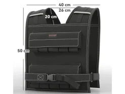 SPORTNOW Fitnessgeräte|Gewichtsweste Oxford-Stoff Metall  Schwarz 50L x 40B cm