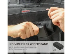 SPORTNOW Fitnessgeräte|Gewichtsweste Oxford-Stoff Metall  Schwarz 50L x 40B cm