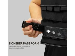 SPORTNOW Fitnessgeräte|Gewichtsweste Oxford-Stoff Metall  Schwarz 50L x 40B cm