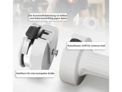 SPORTNOW Fitnessgeräte|Hanteln Kunststoff Stahl Weiß 26,5L x 7,5B x 7,5H cm