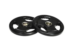 SPORTNOW Fitnessgeräte|Hantelscheibe Eisen Gummi Schwarz 32L x 32B x 4H cm