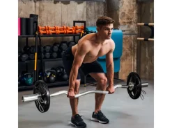 SPORTNOW Fitnessgeräte|Hantelscheibe Eisen Gummi Schwarz 32L x 32B x 4H cm