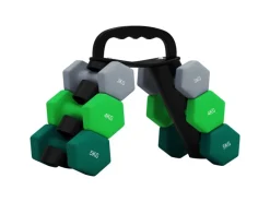 SPORTNOW Fitnessgeräte|Hantelset Metall Kunststoff Mehrfarbig 42L x 10B x 30H cm