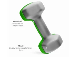 SPORTNOW Fitnessgeräte|Hantelset Metall Kunststoff Mehrfarbig 42L x 10B x 30H cm