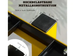 Hantelständer Stahl Gelb Schwarz 92,5L x 50,5B x 80,5H cm*SPORTNOW Best
