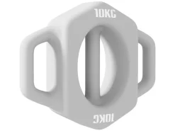 SPORTNOW Fitnessgeräte|3-in-1 Hantel 10 kg mit Griff Dumbbell Bodenschonender Metall Grau