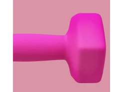 Kurzhantel 2er Set Kunststoff Metall Rosa 18L x 8B x 8H cm*SPORTNOW