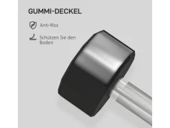 Kurzhantel-Set 20 kg aus Metall Rutschfest Kurzhanteln Schwarz*SPORTNOW Outlet