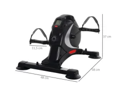 Pedaltrainer Stahl ABS Schwarz 58L x 48B x 37H cm*SPORTNOW New