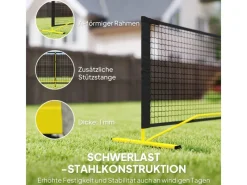 Pickleball Netz Metall Polyester Gelb+Schwarz 670L x 60B x 92H cm*SPORTNOW Best