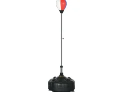 Punchingball Stahl Kunstleder Rot Schwarz Ø48 x 147-165H cm*SPORTNOW Clearance