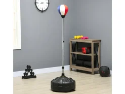 Punchingball Stahl Kunstleder Rot Schwarz Ø48 x 147-165H cm*SPORTNOW Clearance