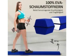 Schwebebalken Kunststoff Polyester Blau 236L x 15B x 6,5H cm*SPORTNOW Sale