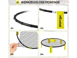 Spikeball Set Kunststoff Polyester Gelb Ø92 x 20H cm*SPORTNOW Outlet