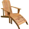 Garden Pleasure Sonnenliegen|Lounge-Gartenmöbel|Stuhl Adirondack Chair Harper mit Auflage
