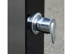 Exquisit Solardusche aus Edelstahl mit Glasfront*Summer Fun Hot