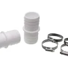 Summer Fun Pooltechnik|Schlauchverbinder Ø 38 mm 2er Pack inkl. 4 Schlauchklemmen