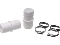 Summer Fun Pooltechnik|Schlauchverbinder Ø 38 mm 2er Pack inkl. 4 Schlauchklemmen