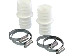 Summer Fun Pooltechnik|Pool Abdeckung|Schlauchverbinder von Ø32 mm auf Ø38 mm 2er Pack inkl.4 Schlauchklem.