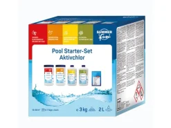 Summer Fun Poolpflege|Starter Set Wasserpflege-Grundausstattung Chlor-Methode 3 kg 2 l