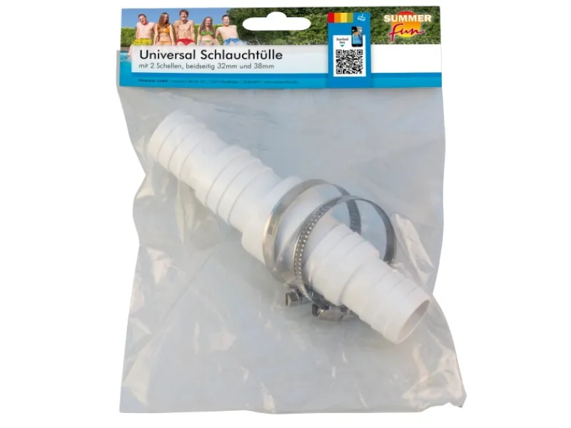 Summer Fun Pooltechnik|Universalschlauchtülle mit 2 Schellen