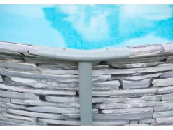 Summer Waves Aufstellpools|Aufstellpool Elite Frame Steinoptik Grau Ø 427 cm x 107 cm