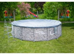 Summer Waves Aufstellpools|Aufstellpool Elite Frame Steinoptik Grau Ø 427 cm x 107 cm