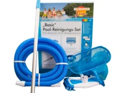 Summer Fun Poolreinigung|Summerfun Basic Pool Reinigungsset für Schwimmbecken mit Sandfilteranlage