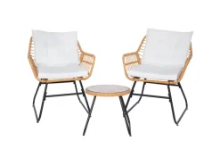 Amalfi Rattan Sitzgruppe Outdoor Gartenlounge 2 Personen Balkonset*SVITA Sale