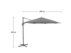 SVITA Sonnenschirme|Ampelschirm Sonnenschirm Alu Dreh Schwenk Schirm Garten Terrasse