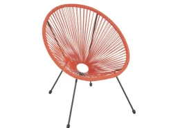 Bali Balkon Möbel Set Lounge Garnitur Relax Egg-Chair Flecht-Design Terracotta*SVITA Clearance