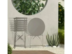 Berlin Balkonmöbel Bistroset Stuhl Tisch Garten Bistro Cafe Metall Klappmöbel*SVITA Online