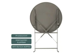 Berlin Balkonmöbel Bistroset Stuhl Tisch Garten Bistro Cafe Metall Klappmöbel*SVITA Online