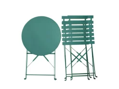 Berlin Balkonmöbel Bistroset Stuhl Tisch Garten Bistro Cafe Metall Klappmöbel*SVITA New