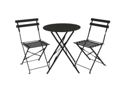 Berlin Balkonmöbel Bistroset Stuhl Tisch Garten Bistro Cafe Metall Klappmöbel*SVITA Sale