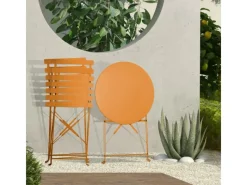 SVITA Gartenmöbel-Sets|Balkonmöbel|Berlin Balkonmöbel Bistroset Stuhl Tisch Garten Bistro Cafe Metall Klappmöbel