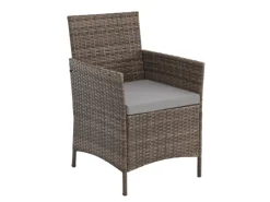 SVITA Lounge-Gartenmöbel|Gartenmöbel-Sets|Brooklyn Bistro Gartenmöbelset 3-tlg. Rattan Outdoor Gartenlounge