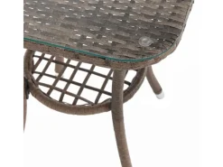 SVITA Lounge-Gartenmöbel|Gartenmöbel-Sets|Brooklyn Bistro Gartenmöbelset 3-tlg. Rattan Outdoor Gartenlounge